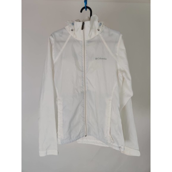 (V) Columbia Women windbreaker jacket winter waterproof hoodie sz M - Picture 1 of 11